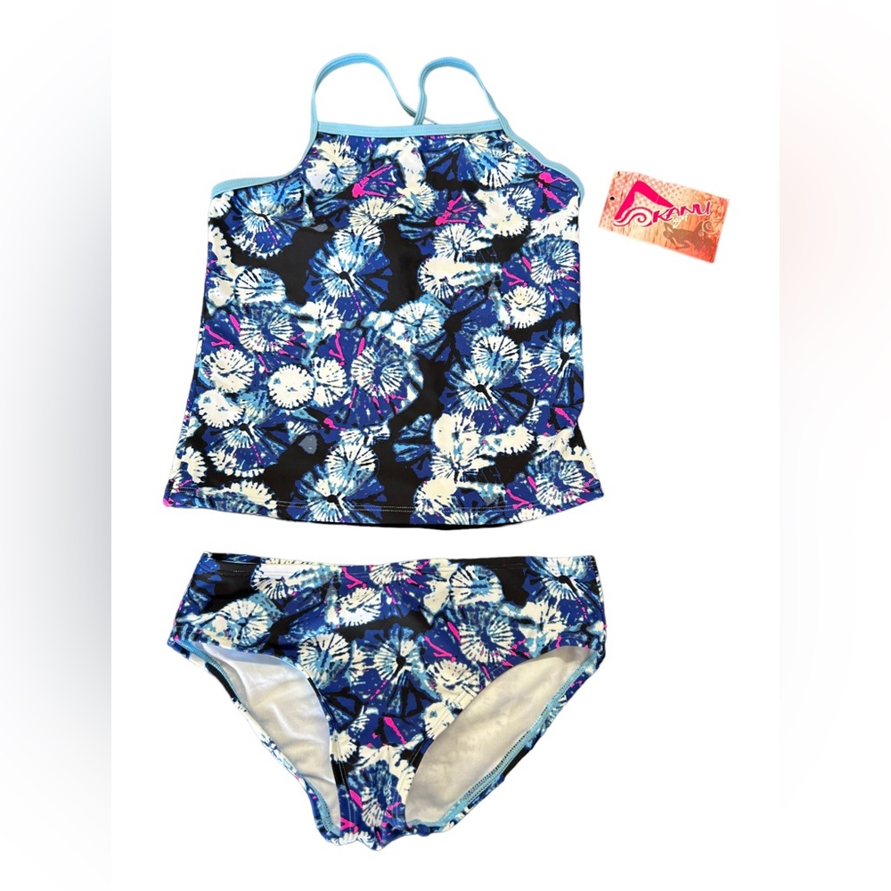 KANU SURF Okana girls tankini swimsuit set style 5561 size 12 NWT
